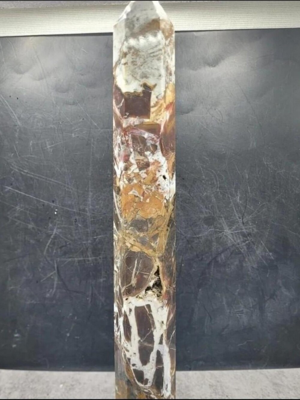 XXL 6 LBS & 14" TALL GORGEOUS MEXICAN CRAZY LACE AGATE STATEMENT TOWER! 🖤